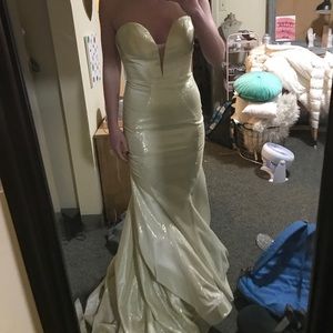 Macduggal Gold Dress